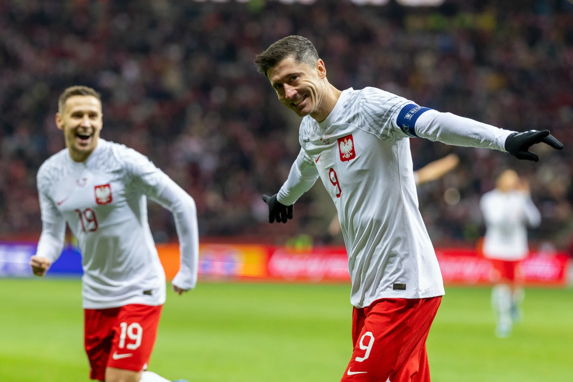 Lewandowski wpisał się na listę strzelców meczu z Łotwą.