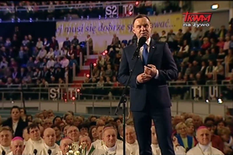 Andrzej Duda przemówił na 25. urodzinach Radia Maryja.