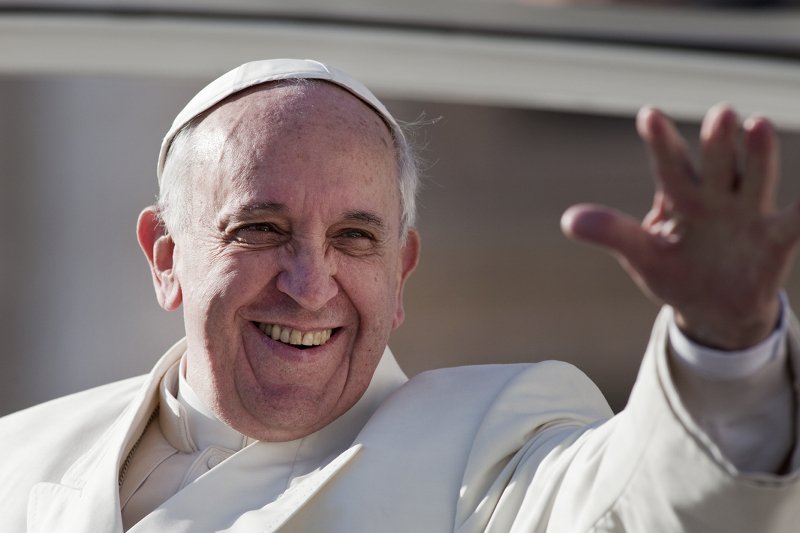 Papież Franciszek podczas audiencji w Watykanie