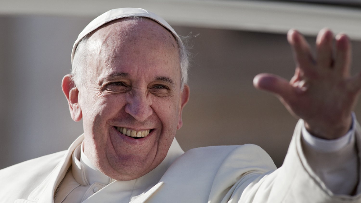Papież Franciszek podczas audiencji w Watykanie