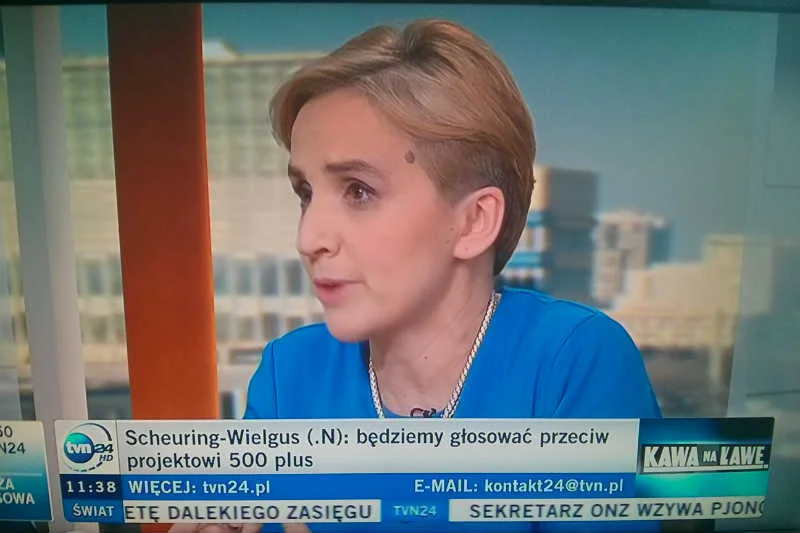 Joannie Scheuring-Wielgus wymsknęło się na antenie niecenzuralne słowo.