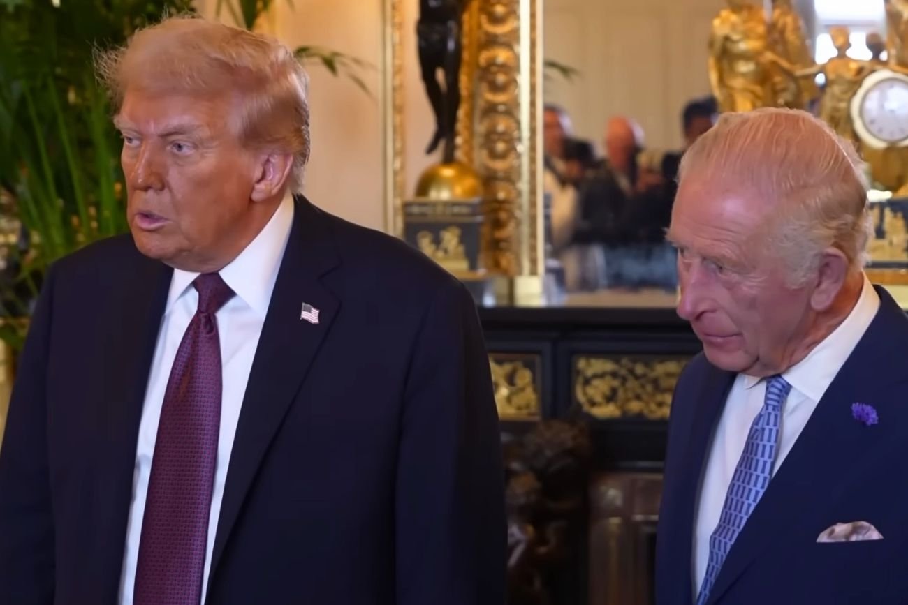 Wpadka Donalda Trumpa. Jest wideo, jak przywitał się z królem Karolem III