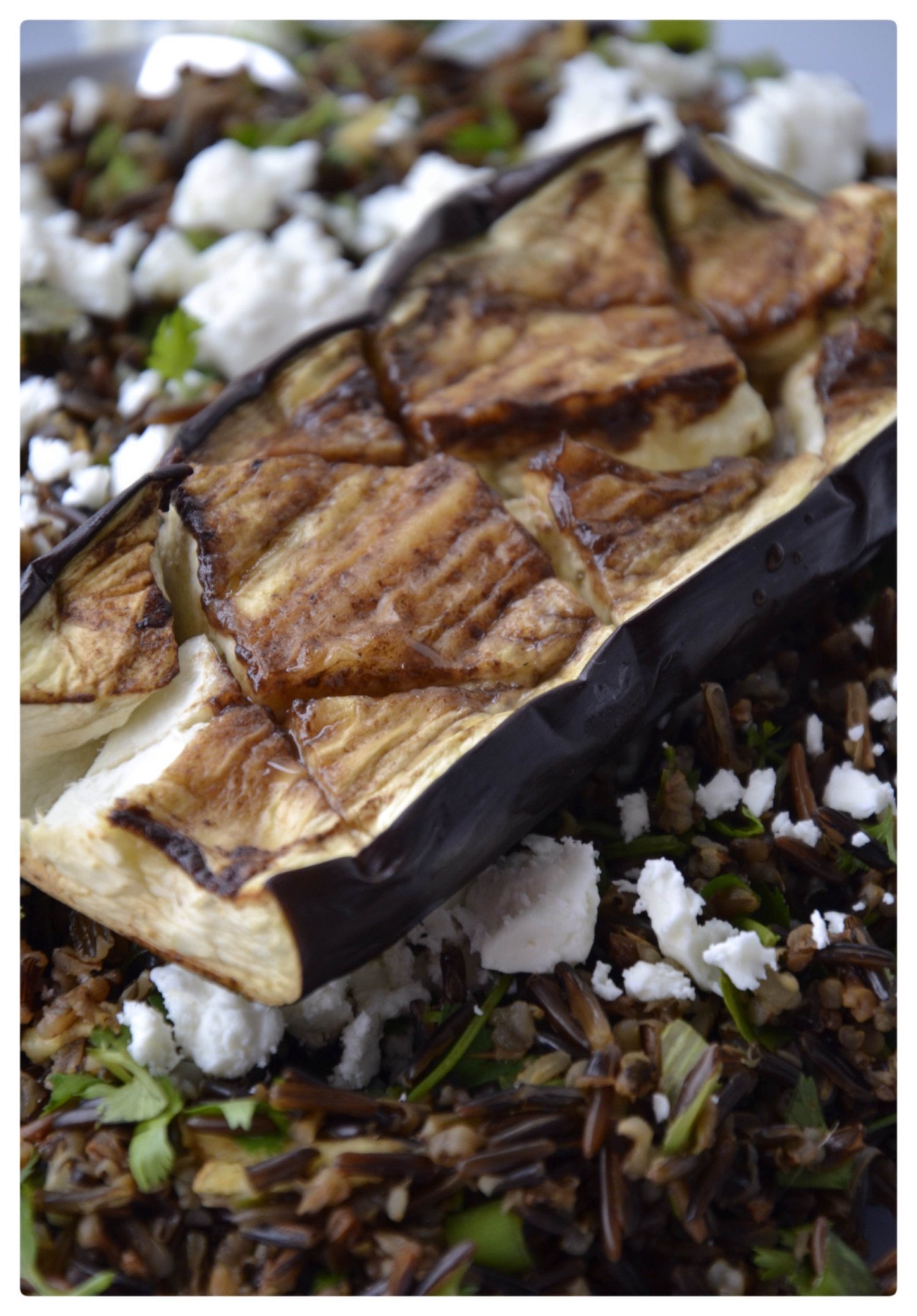 Bakłażan na dzikim ryżu