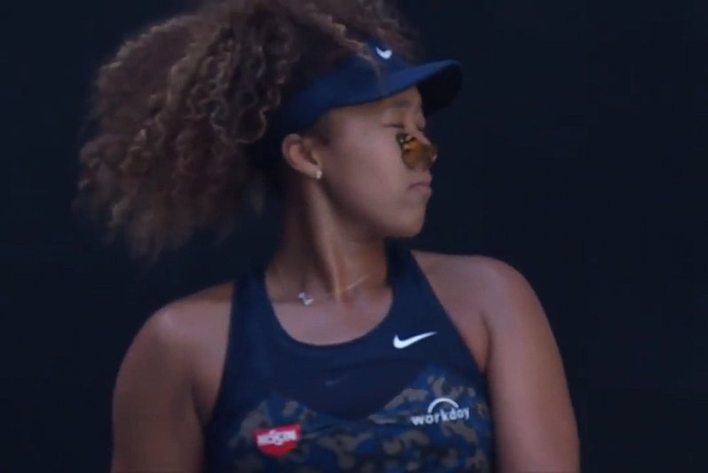 Australian Open 2021. Naomi Osaka delikatnie ściągnęła motyla z twarzy i nogi