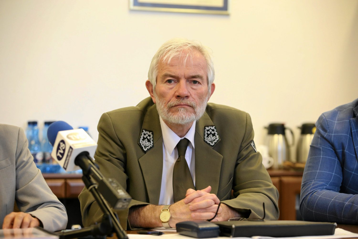 Dyrektor Wolińskiego Parku Narodowego dr inż. Wojciech Zyska.