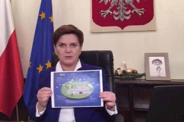Premier Beata szydło zapowiada, że program 500 zł na dziecko wejdzie w życie już w kwietniu przyszłego roku.