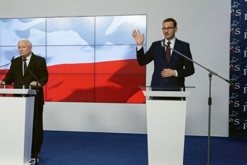 Mateusz Morawiecki i Jarosław Kaczyński podali skład nowego rządu PiS.