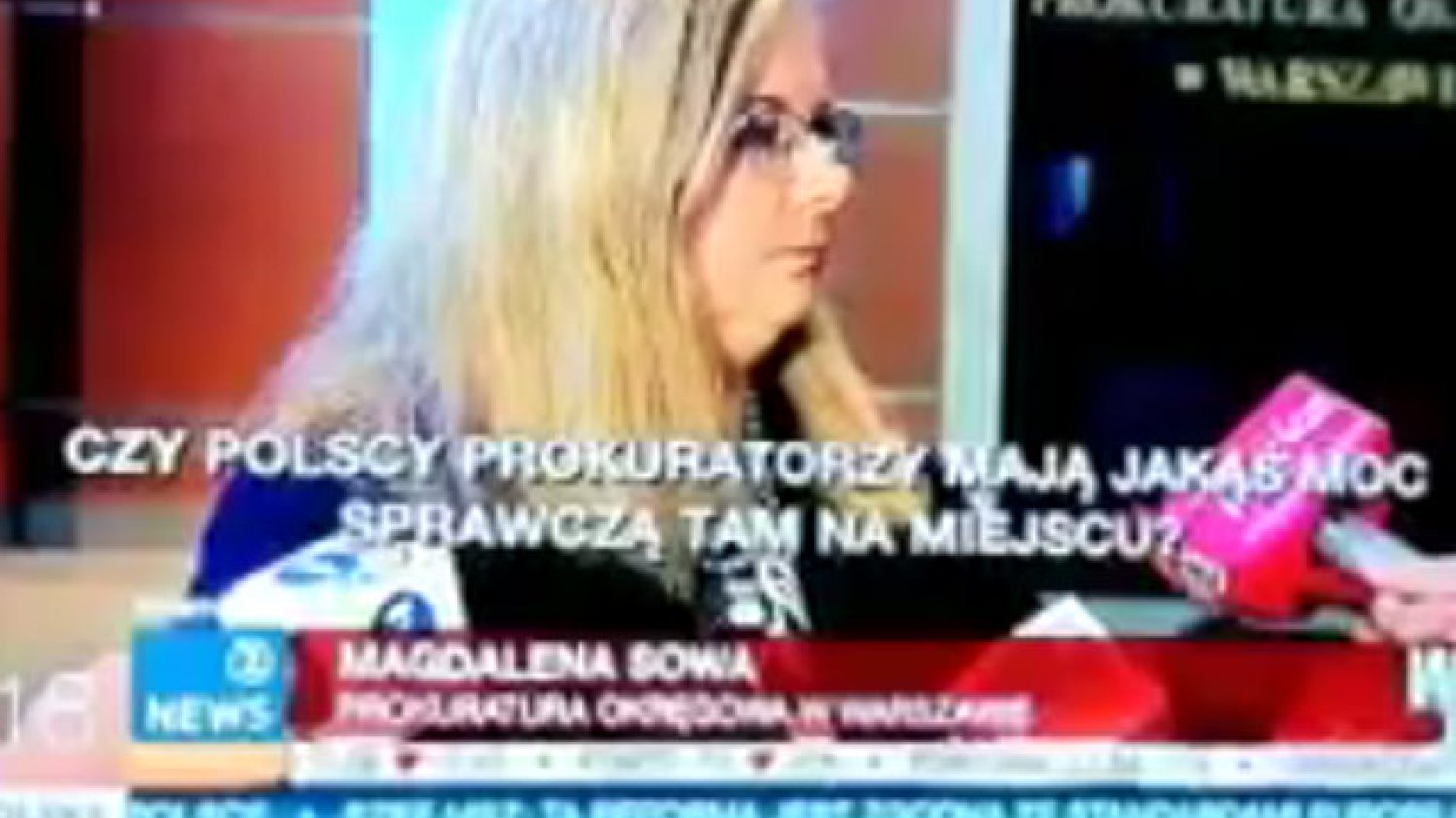 Magdalena Sowa z prokuratury okręgowej w Warszawie odpowiada na pytania dziennikarzy ws. wyjazdu polskich śledczych do Rimini.