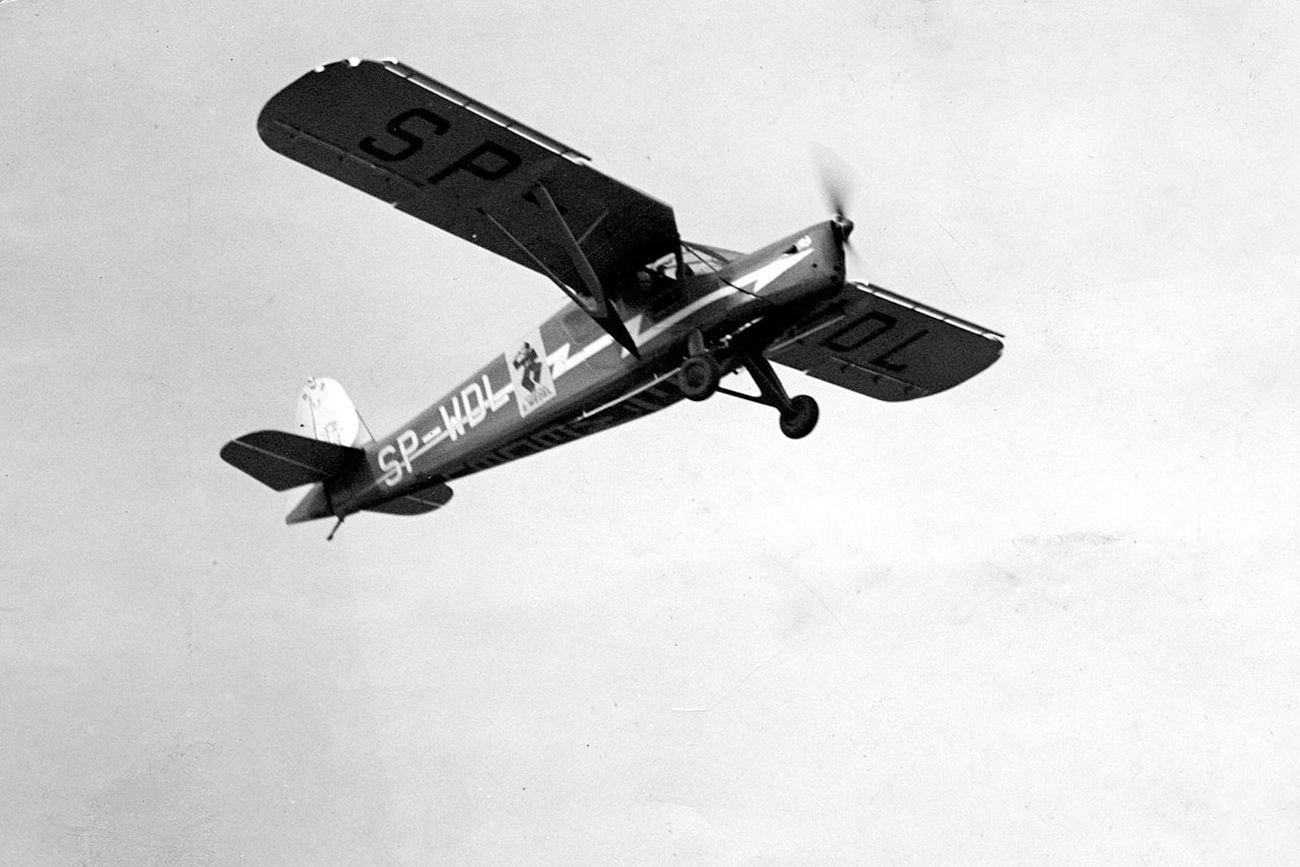 Samolot reklamowy RWD E.Wedel