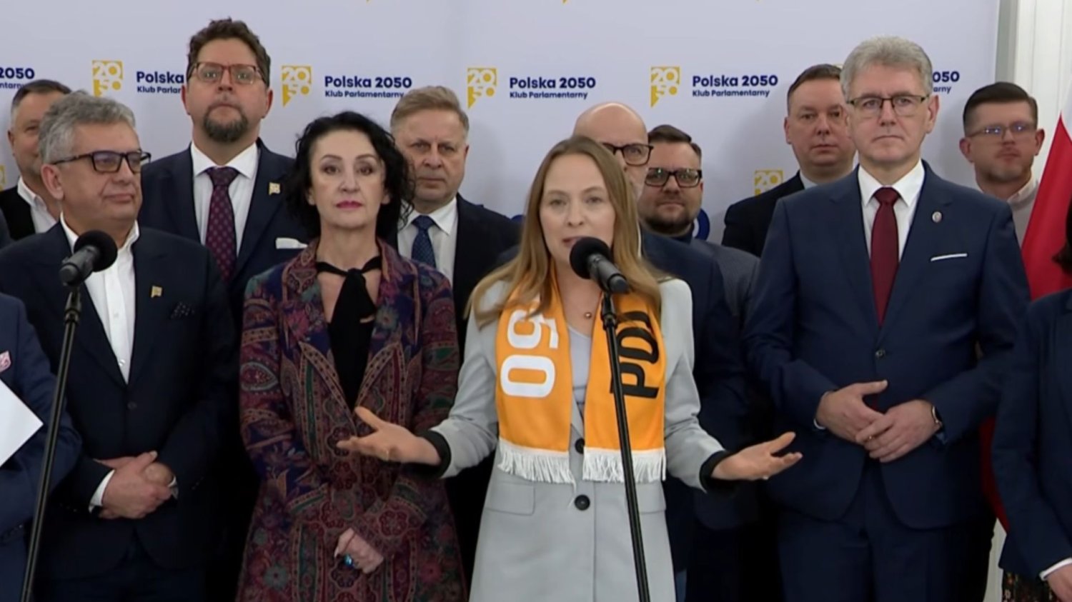 Katarzyna Pełczyńska-Nałęcz podczas konferencji Polski 2050.