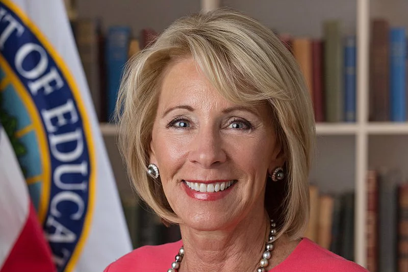 Betsy DeVos, sekretarz stanu USA.