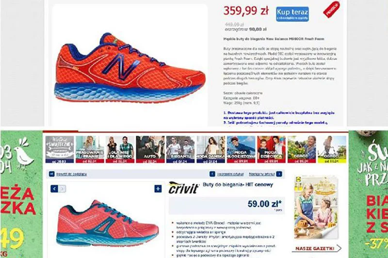 Marka obuwnicza New Balance postanowiła zawstydzić sieć dyskontów Lidl.