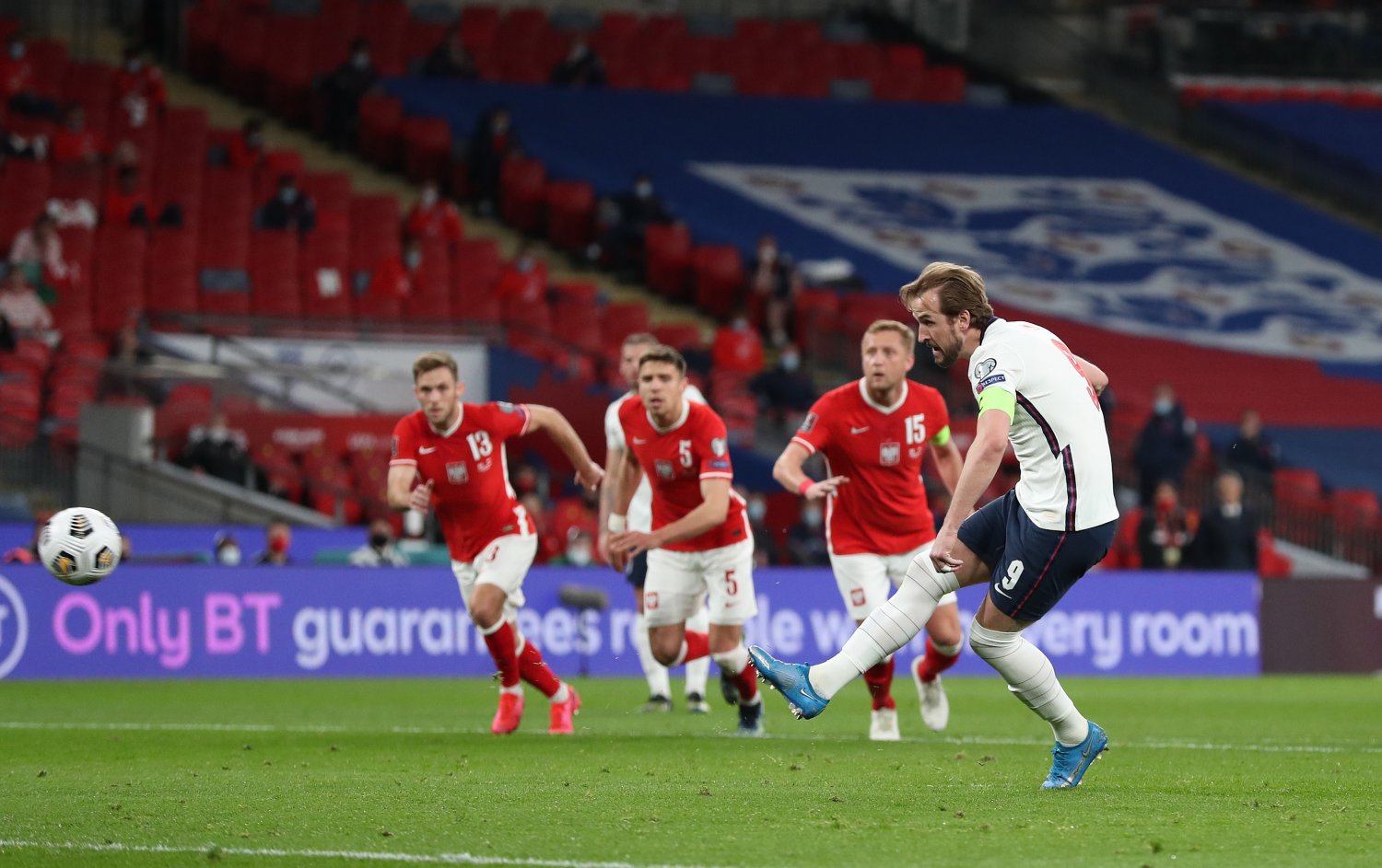 W ten sposób Harry Kane dał prowadzenie Anglikom w pierwszej połowie meczu z Polską