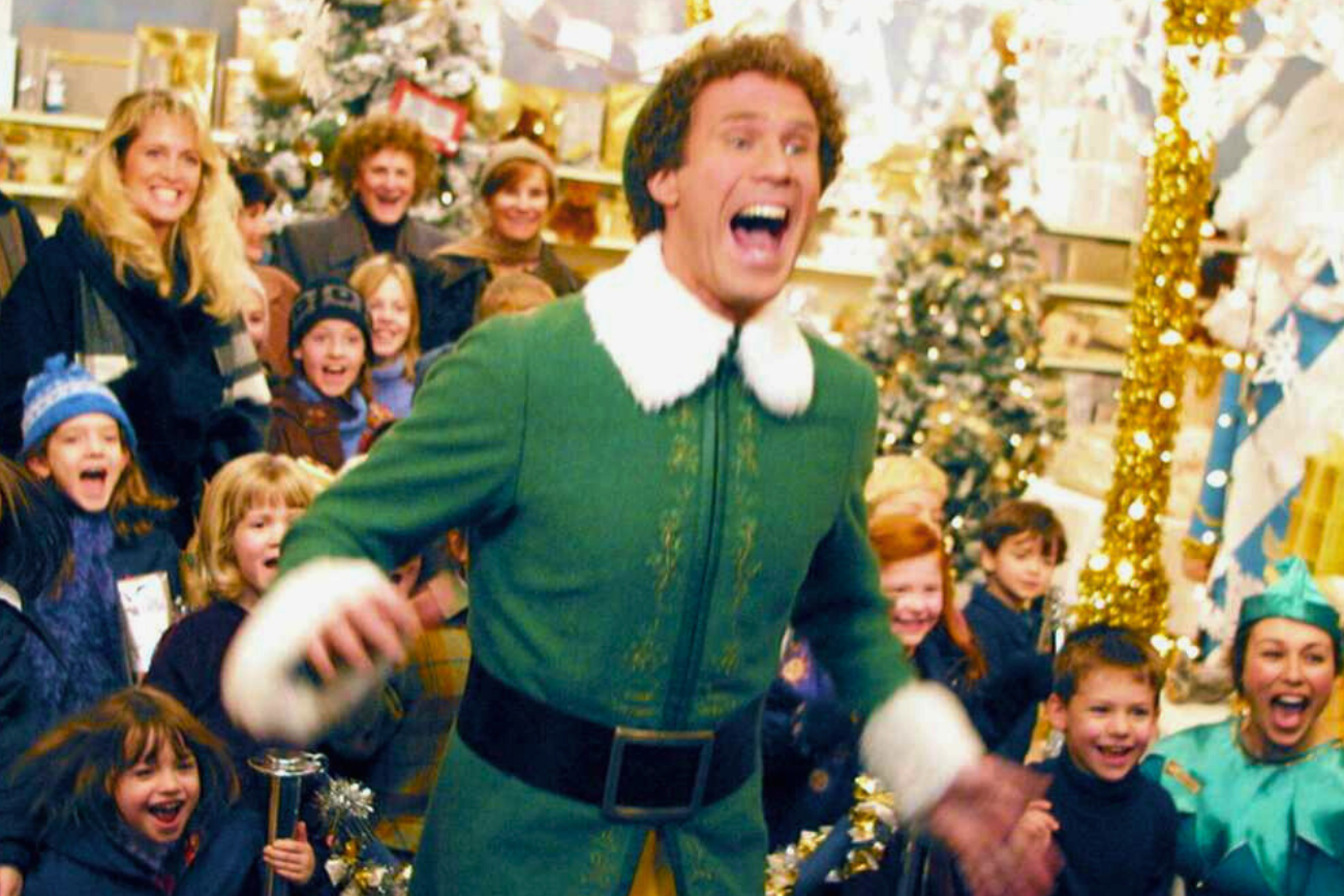 Kadr z filmu świątecznego "Elf"