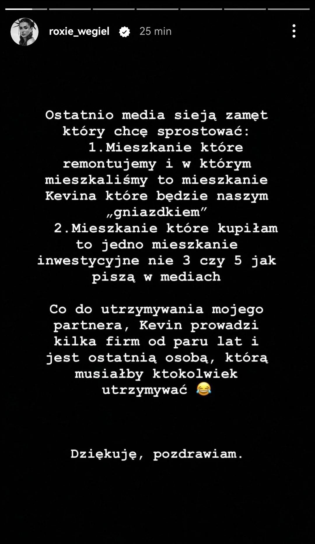 Węgiel o związku z Kevinem. "Jest ostatnią osobą, którą musiałby ktokolwiek utrzymywać"