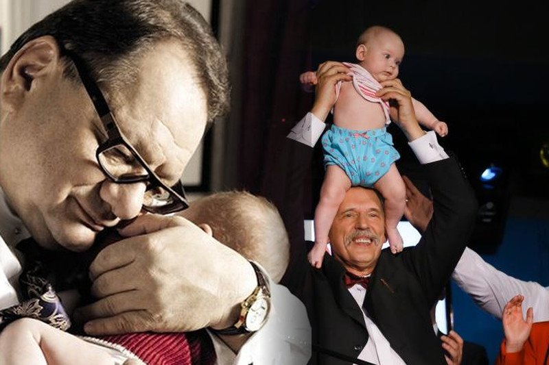 Ojcowie na topie. 72-letni Janusz Korwin-Mikke niedawno znów został ojcem, wkrótce drugie dziecko urodzi się też 58-letniemu Ryszardowi Kaliszowi.