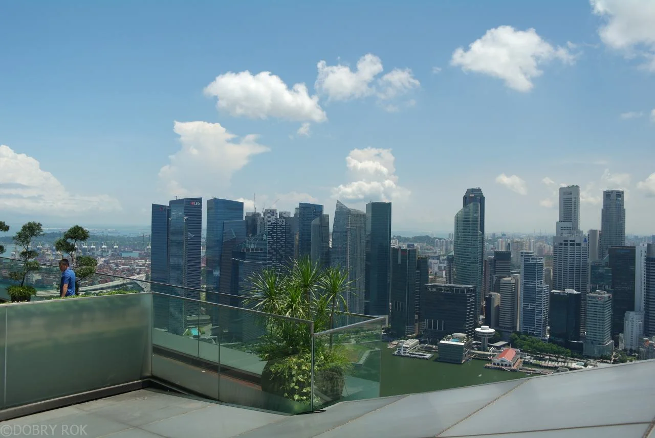 Widok z Marina Sand Bay, Singapur