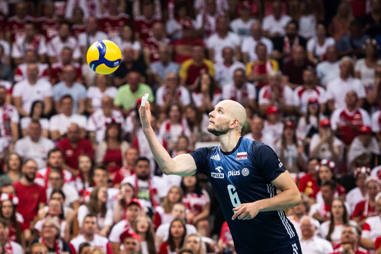 Bartosz Kurek w meczu z USA zdobył 20 punktów. Kapitan kadry był najlepiej punktującym w hicie polskiej grupy.