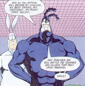 Komiks będący parodią innych serii o superbohaterach
