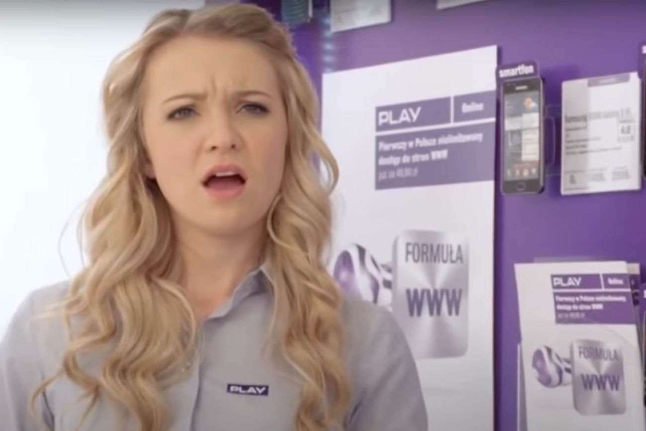 Barbara Kurdej-Szatan w reklamie sieci Play.