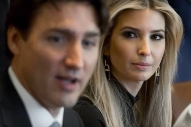 Zdjęcia z Justinem Trudeau i Ivanką Trump błyskawicznie obiegły sieć.