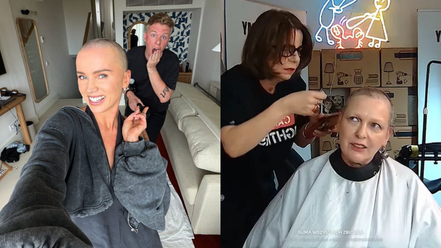 Ogoliły głowy na streamie Łatwoganga. Poruszająca akcja znanych kobiet