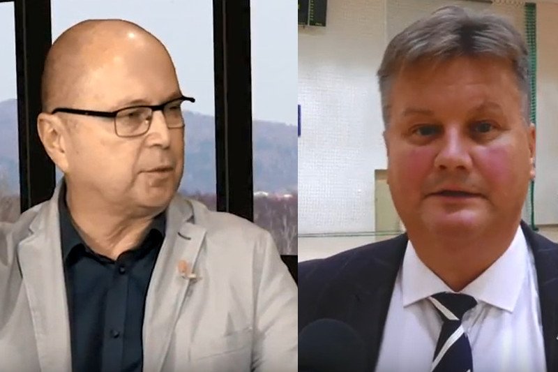 Mirosław Lubiński (po lewej) i Dariusz Męczykowski startowali z list PSL.