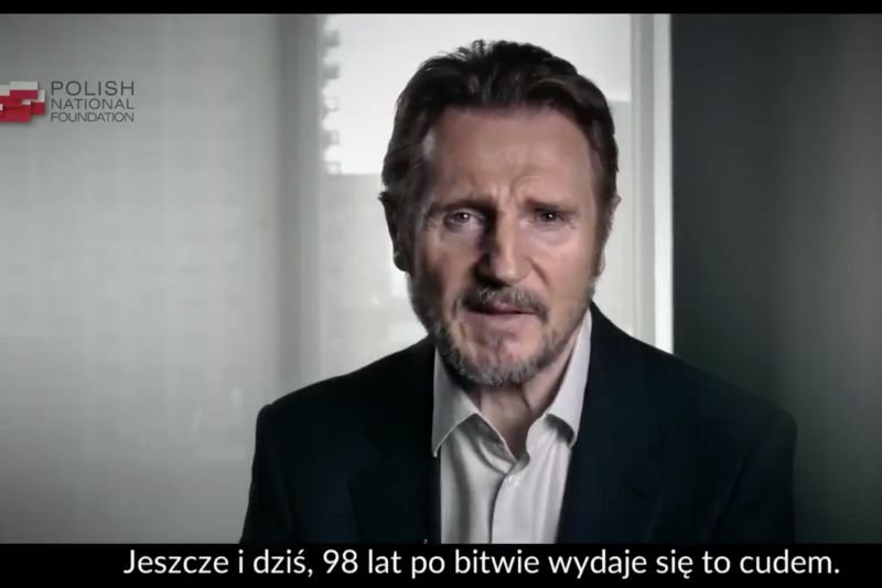 Liam Neeson wystąpił w spocie PFN.