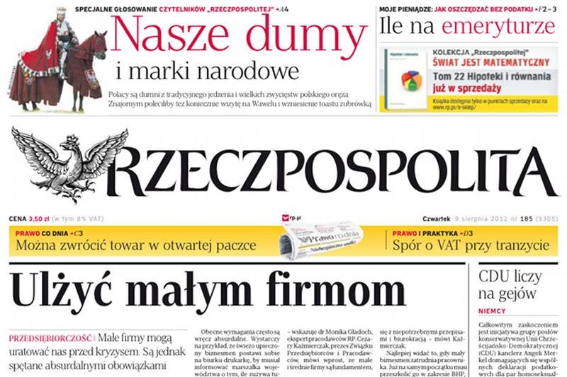 "Rzeczpospolita" zmieni format?