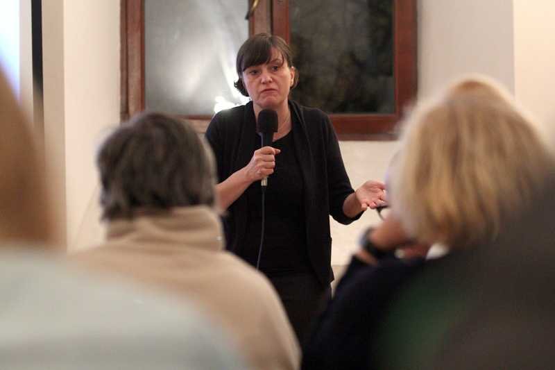 Ewa Stankiewicz przekonywała w lubelskim klasztorze dominikanów, że nie żyjemy w wolnym kraju.