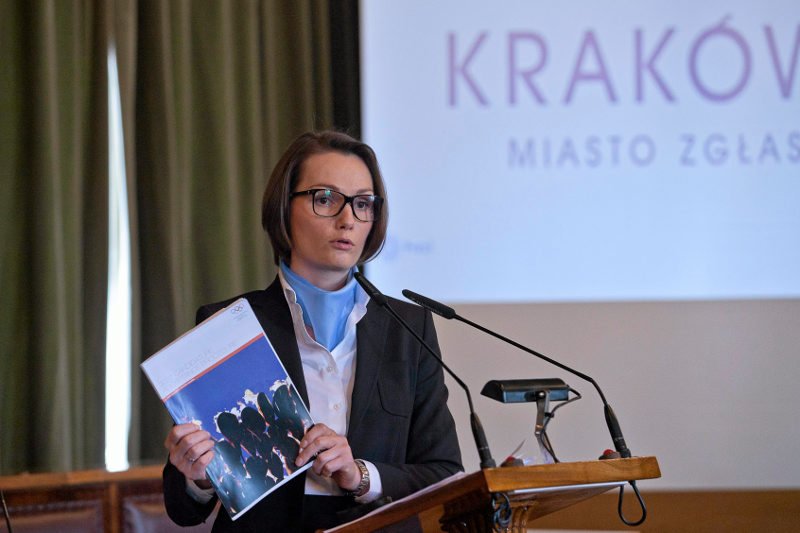 Jagna Marczułajtis była szefową Komitetu Konkursowego Kraków 2022