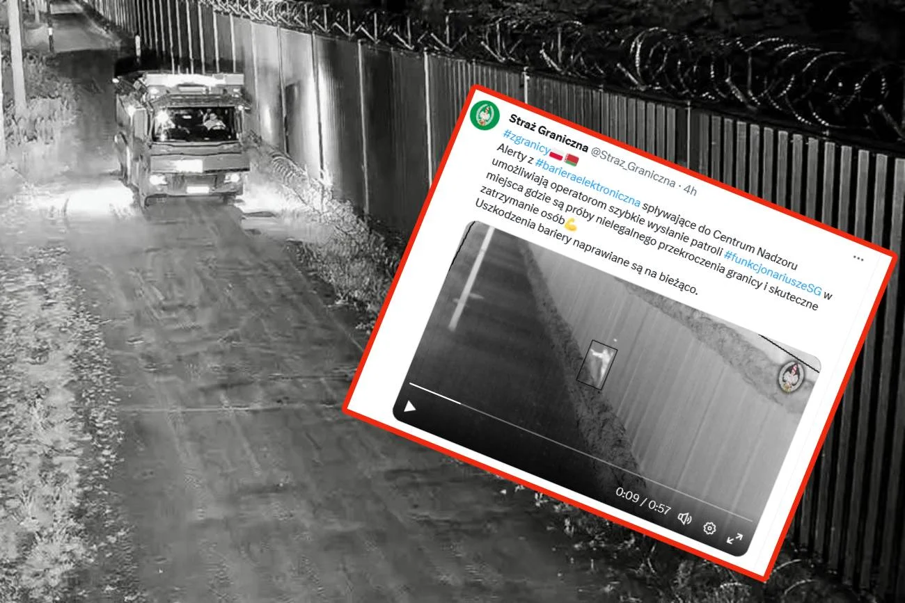 Atak imigrantów na polską granicę. Byli agresywni, mieli nóż i kamienie.