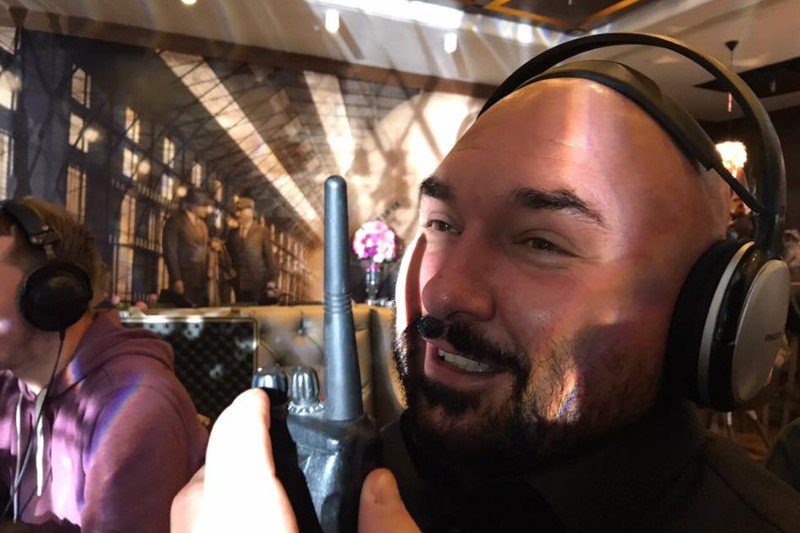 Patryk Vega na planie "Botoksu".