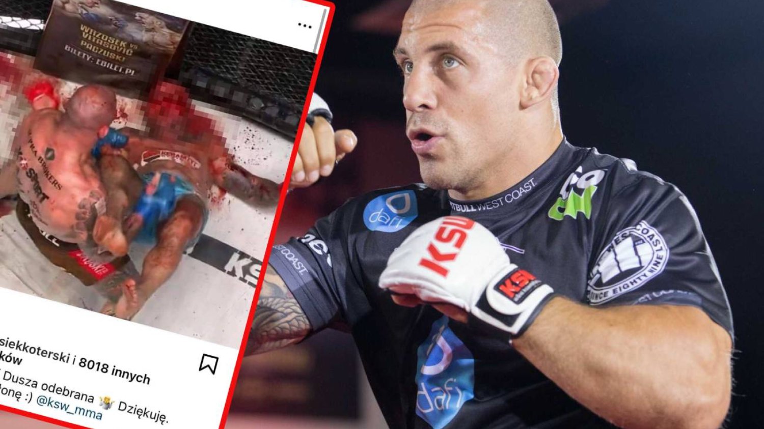Krwawa masakra na gali KSW. Damian Janikowski bez litości dla przeciwnika