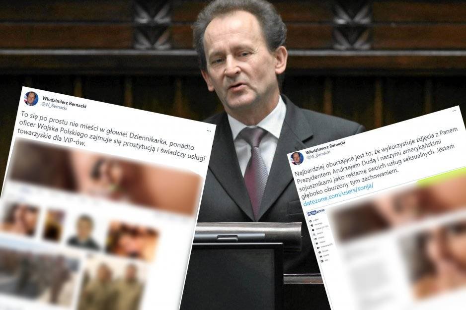Szokujący wpis na koncie polityka PiS Włodzimierza Bernackiego pojawił się dziś rano