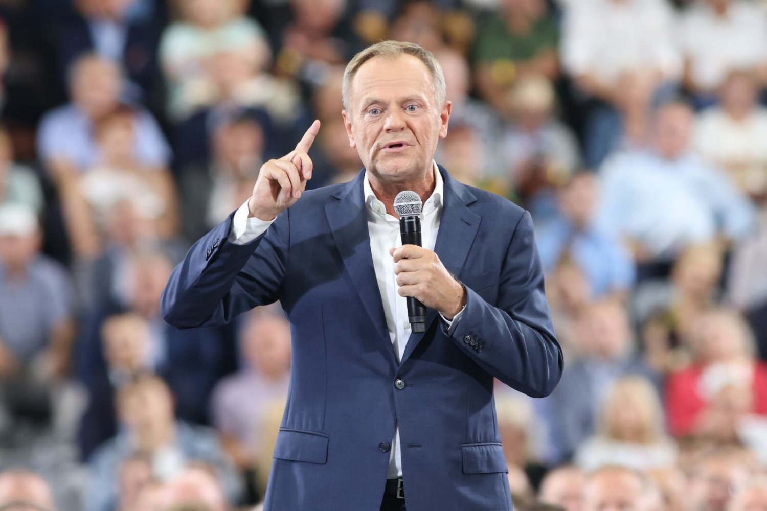 Donald Tusk w Dzierżoniowie wypowiedział się pozytywnie o Andrzeju Dudzie.