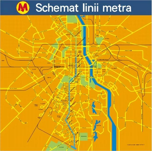 Schemat informacyjny na pierwszej linii metra, Warszawa