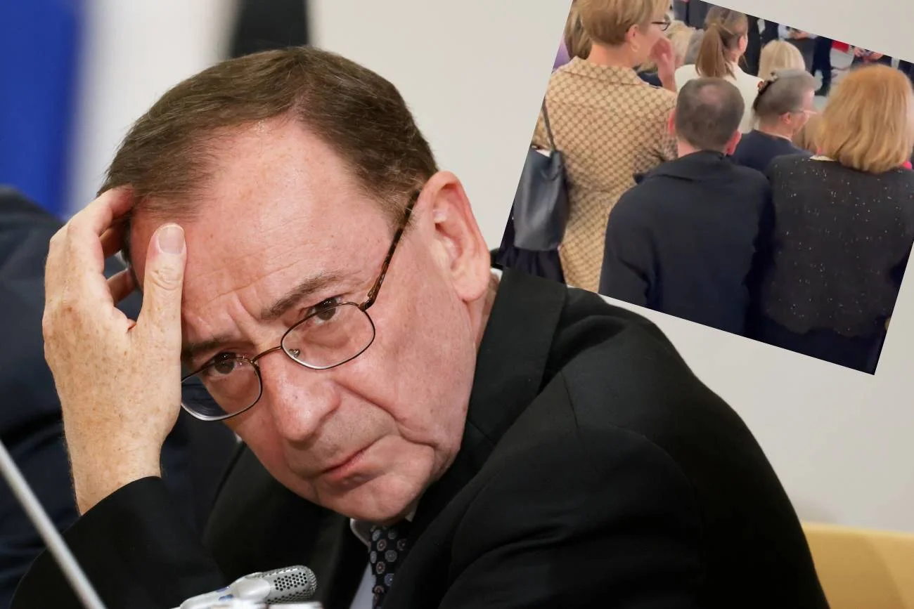 Mariusz Kamiński miał problem z wyjściem z Sejmu