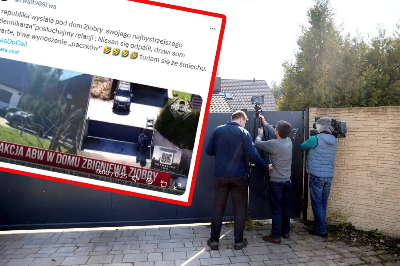 Przeszukanie u Ziobry w relacji TV Republika. Ludzie pękają ze śmiechu
