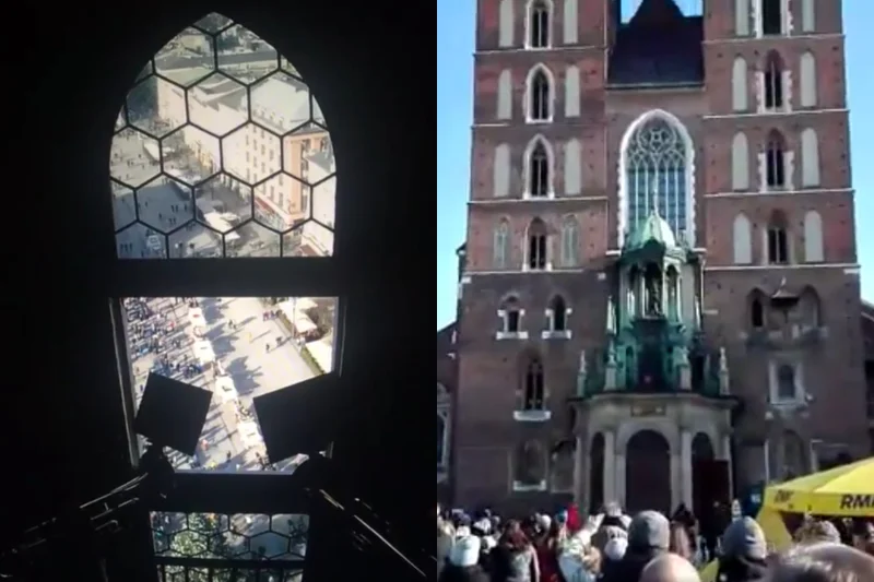 "The Sound of Silence" został zagrany przez hejnalistów z Wieży Mariackiej w Krakowie