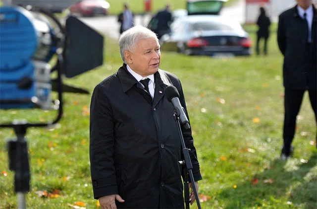 Jarosław Kaczyński w Nowym Targu, październik 2015 r.