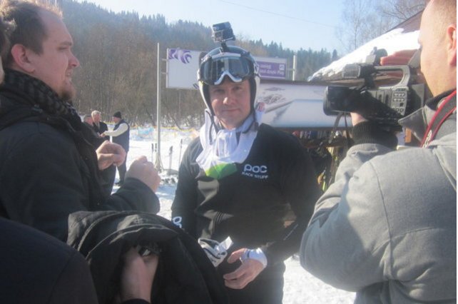 Prezydent Duda na stoku, jeszcze podczas kampanii wyborczej na początku 2015 roku.