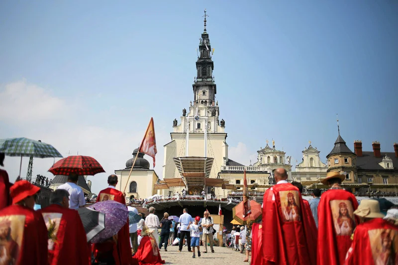 Częstochowa podczas obchodów na Jasnej Górze.