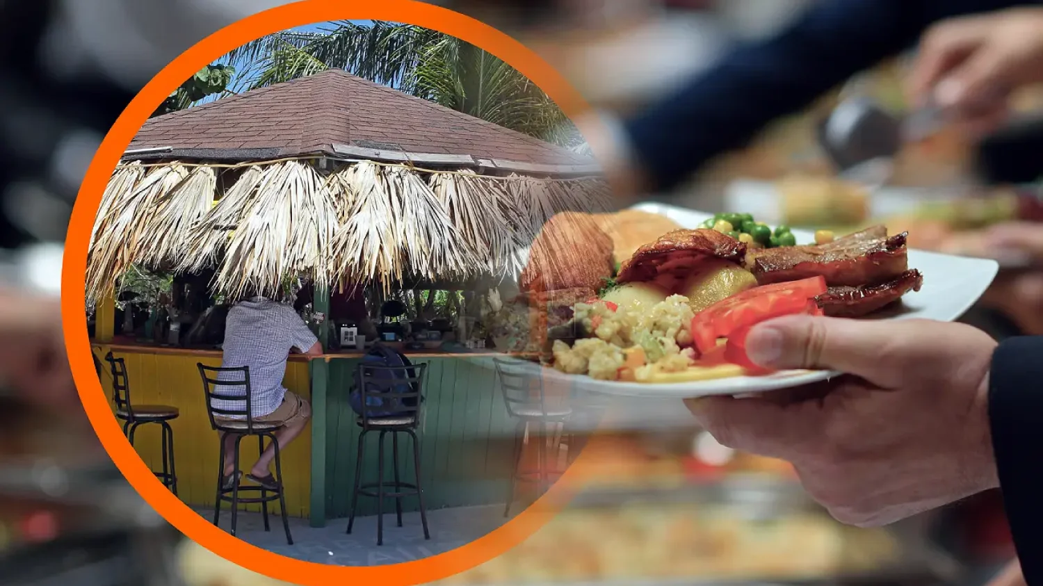 Wakacje all inclusive, bufet i bar plażowy