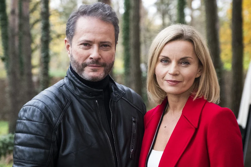 Małgorzata Foremniak i Artur Żmijewski na planie "W rytmie serca"