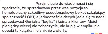 Na Empik wylała się fala hejtu po publikacji książki "Walka o normalność".