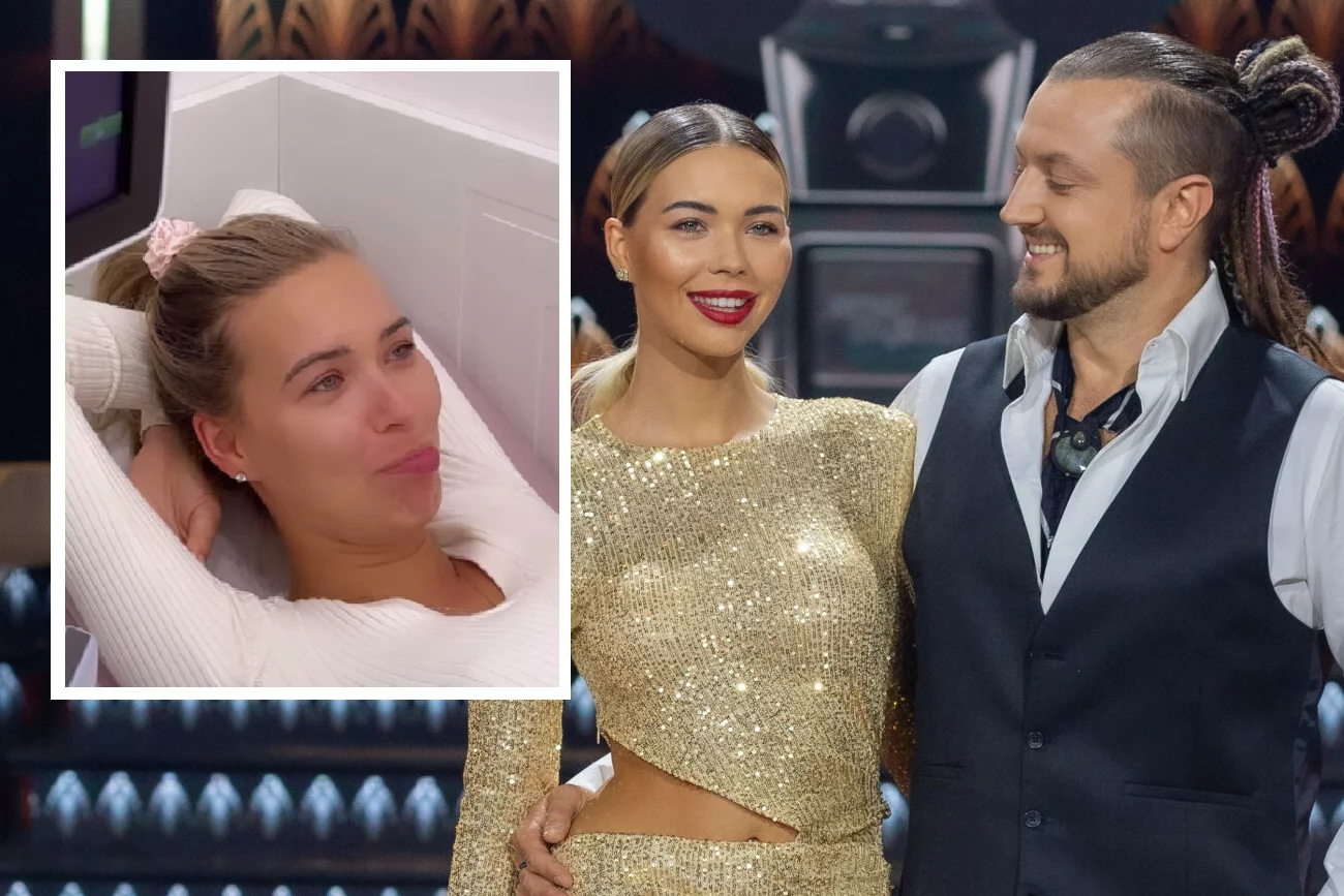 Sandra Kubicka zapłakana na badaniu USG. W tle słychać Barona