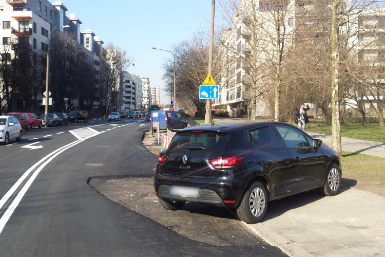 Takich blokujących aut było kilka.