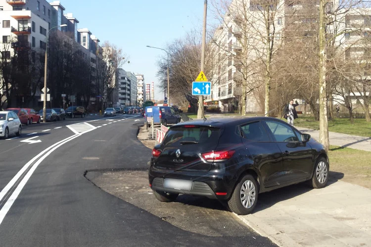 Takich blokujących aut było kilka.