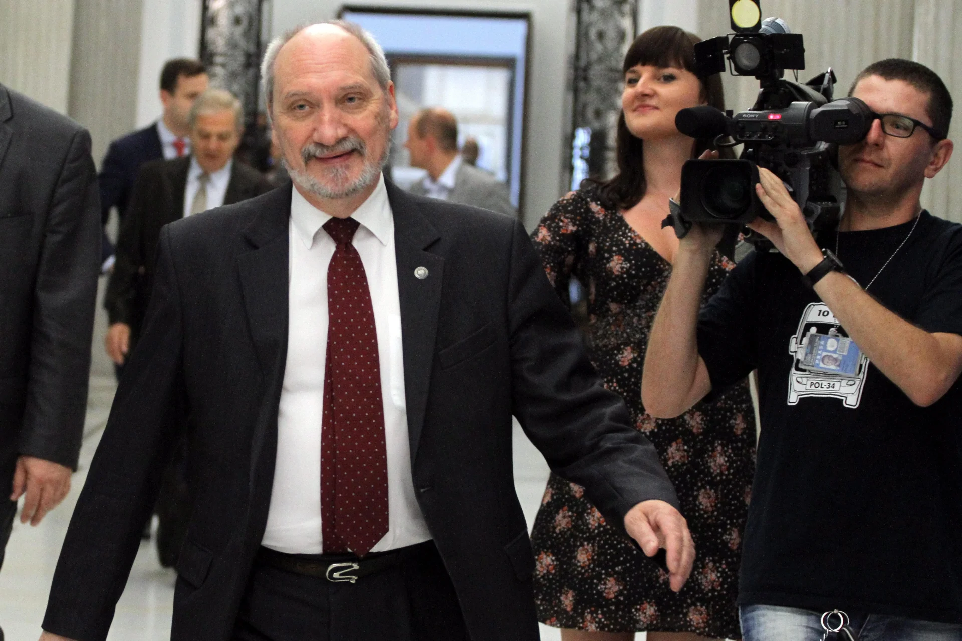 Poseł  Antoni Macierewicz w Sejmie.